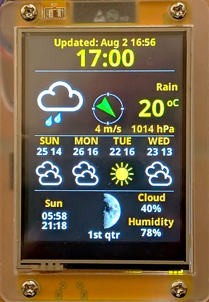 ESP32 CYD Weather Station With Forecast