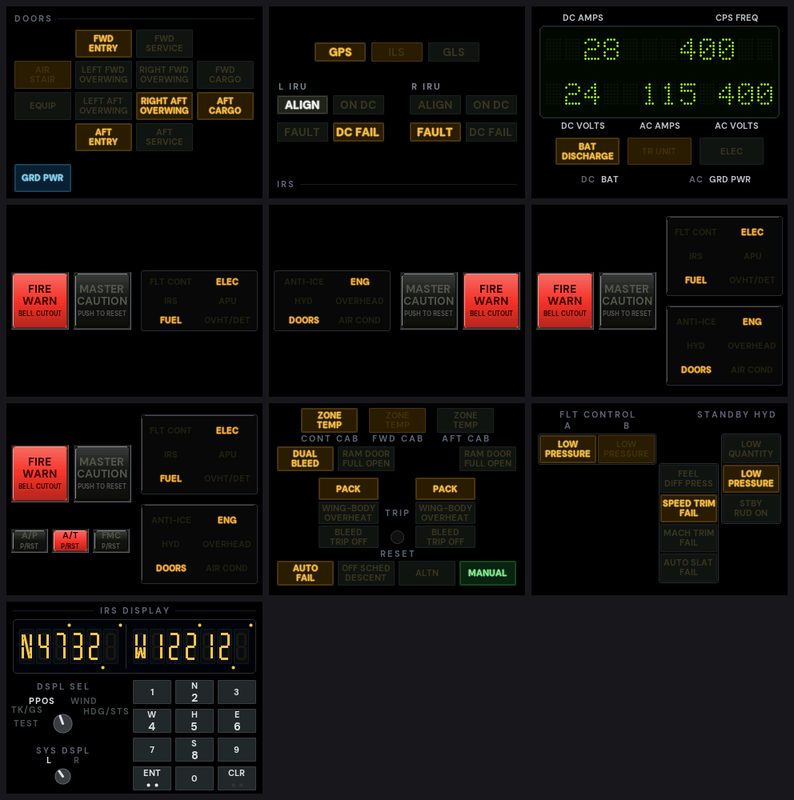 Mobiflight 737 Annunciators