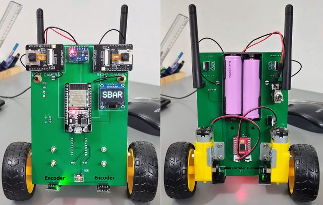 Self Balancing Stereo Camera Autonomous Robot ESP32