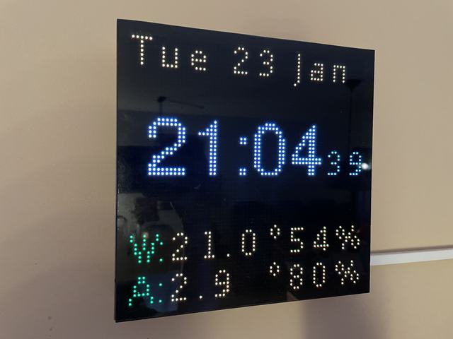 ESP32 RGB LED Matrix Clock