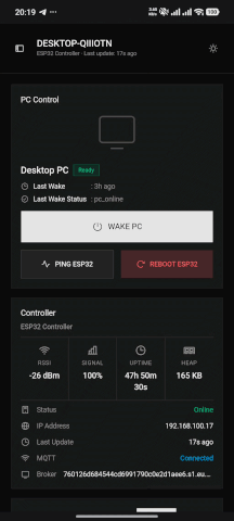 ESP32 Wake On Lan Remote