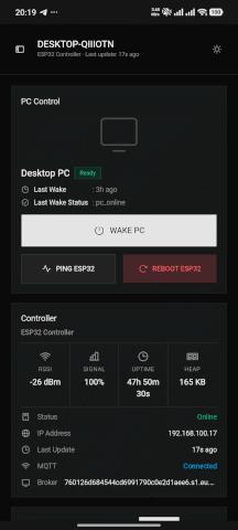 ESP32 Wake On Lan Remote