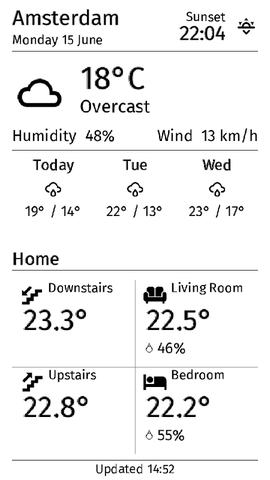 T5 E-paper Dashboard