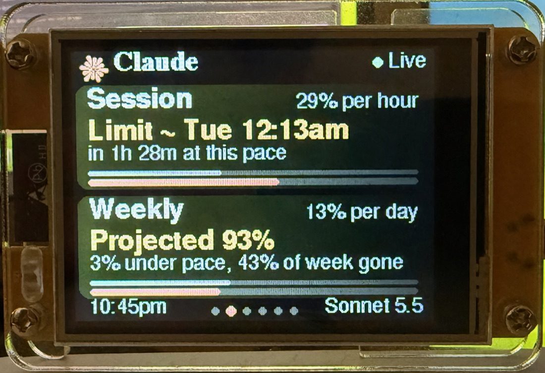CYD Usage Monitor