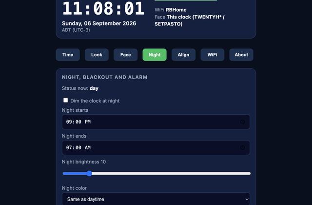 WordClock 8×8